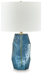 Tallow - Blue - Glass Table Lamp