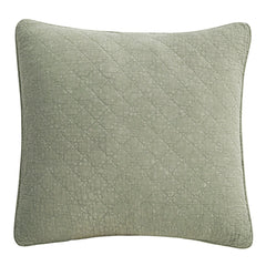 Stonewashed Cotton Gauze Euro Sham, 27" x 27", Celadon, 1PC