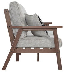 Emmeline - Brown / Beige - Sofa With Cushion