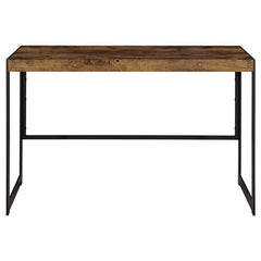 Estrella - 2 Piece Office Desk File Cabinet Set - Rustic Nutmeg