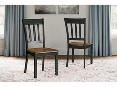 Owingsville - Black / Brown - Dining Room Side Chair (Set of 2)