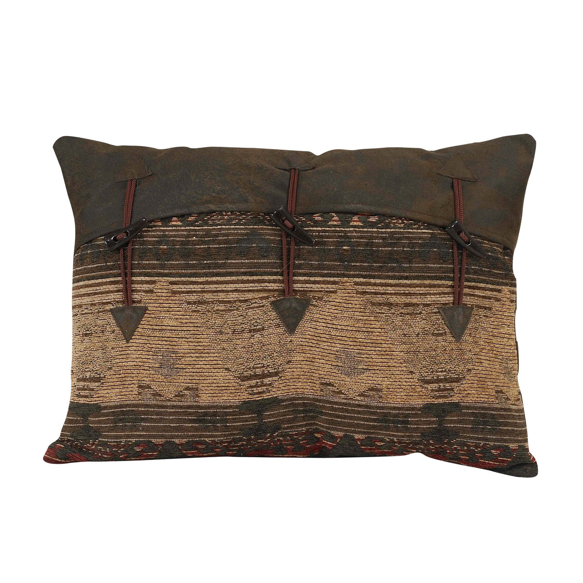 Sierra Decorative Buttoned Lumbar Pillow, 16" x 21", 1PC