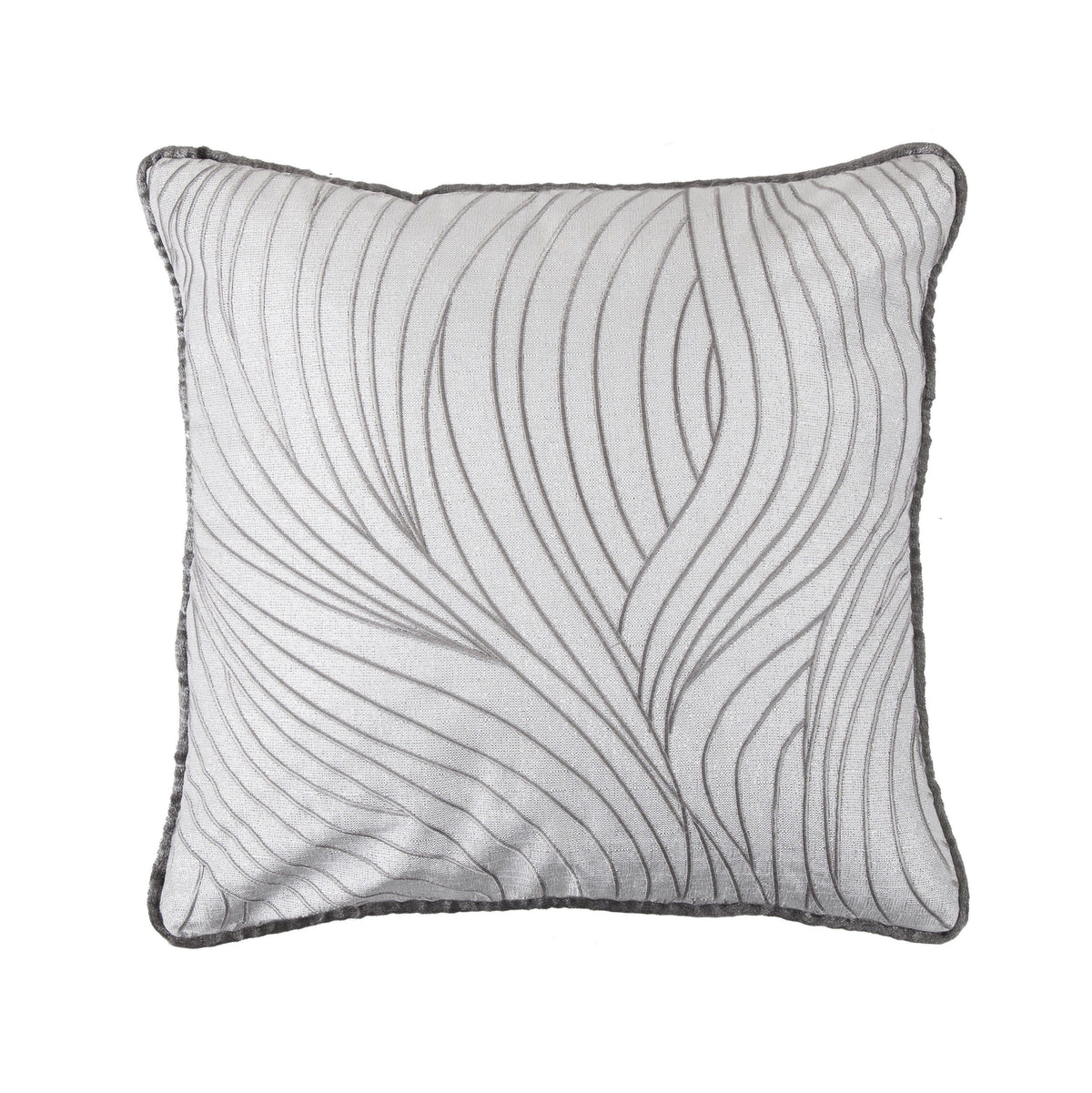 Celeste Wave Reversible Soft Velvet Throw Pillow, 18" x 18", 1PC