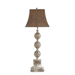 33.5" Blk & Gold Metal Lamp