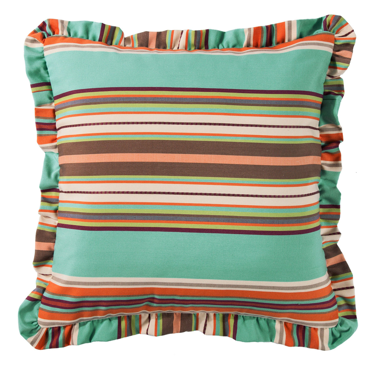 Serape Ruffle Design Euro Sham, 27" x 27", 1PC