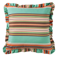 Serape Ruffle Design Euro Sham, 27" x 27", 1PC